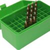MTM Ammo BOX 50 Round Rifle Flip-Top Green (Large)