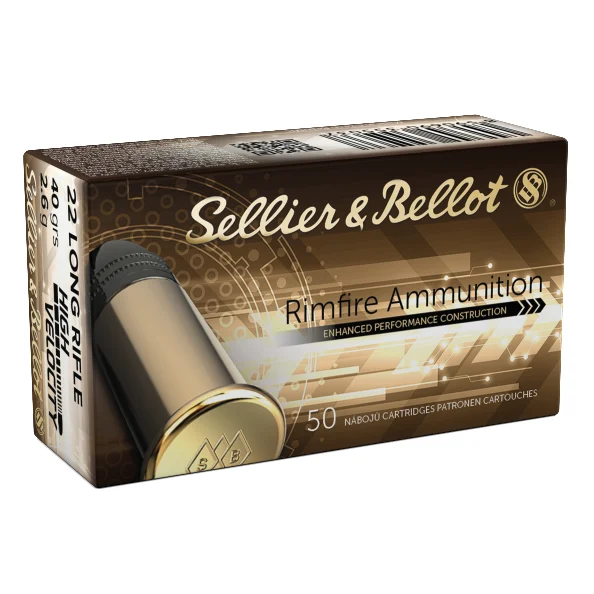 Sellier & Bellot 40gr 22lr high velocity ammunition (50)  Local pick-up only